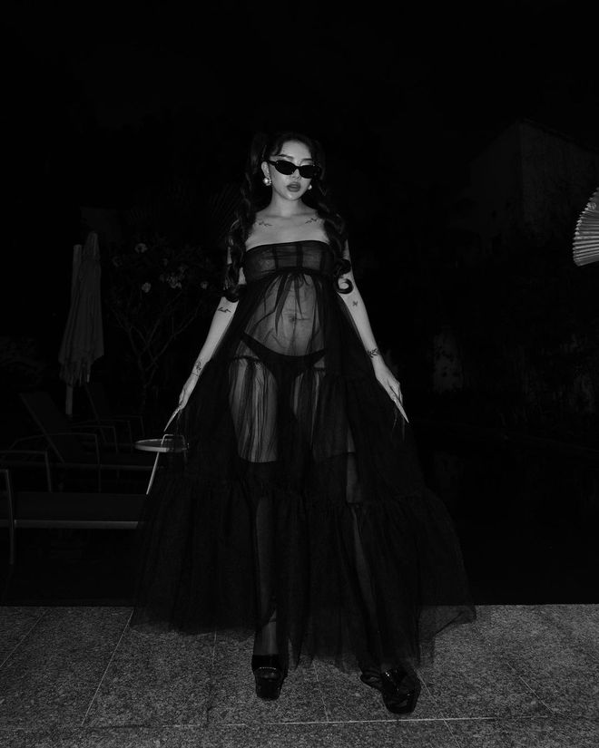 Bà bầu chịu chơi gọi tên Hạt Mít: Bụng vượt mặt vẫn chụp ảnh như Gen Z, concept nào cũng thử-10