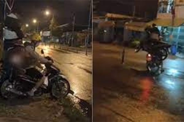 Màn cứu hộ hài hước có 1-0-2: Xe con được cứu lại rơi xuống mương bên kia đường-1