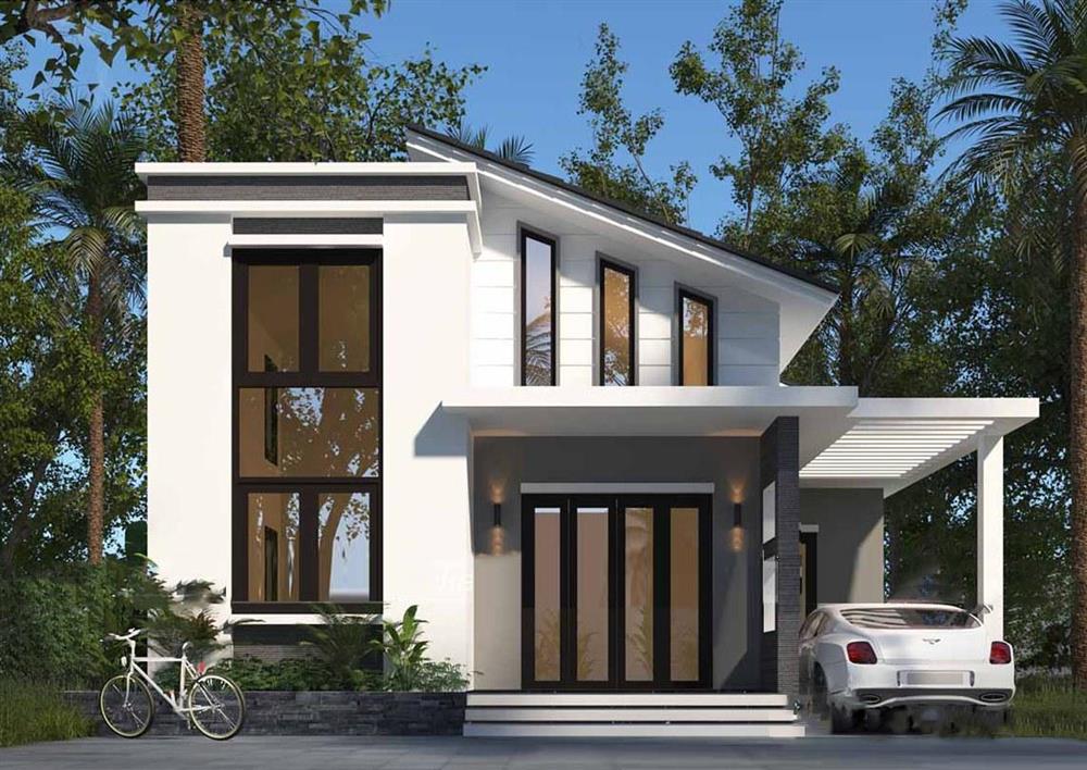 Nhà cấp 4 mái lệch, ở đủ tiện nghi và thoáng mát quanh năm-2