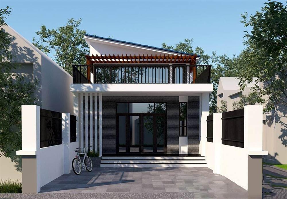 Nhà cấp 4 mái lệch, ở đủ tiện nghi và thoáng mát quanh năm-4