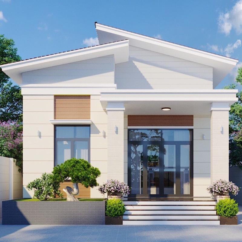 Nhà cấp 4 mái lệch, ở đủ tiện nghi và thoáng mát quanh năm-5