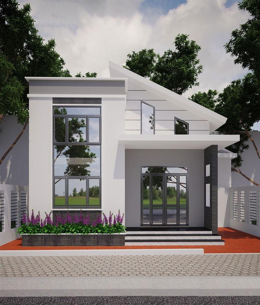 Nhà cấp 4 mái lệch, ở đủ tiện nghi và thoáng mát quanh năm-6