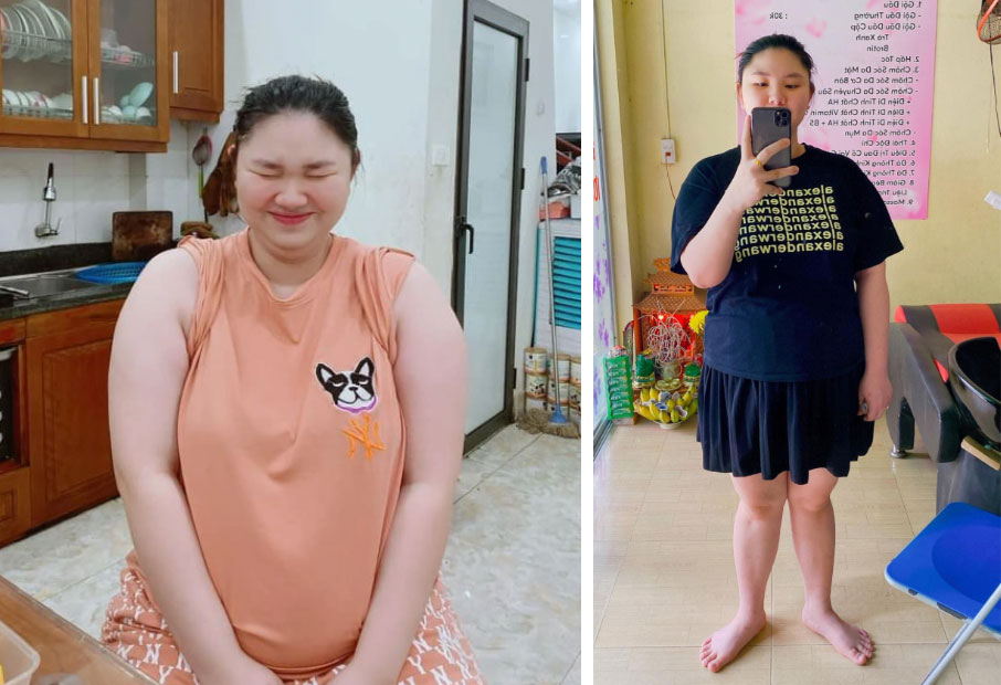 Có bầu nặng 90kg đi không nổi, đẻ xong mẹ bỉm sữa giảm liền 34kg, trẻ đẹp ngỡ ngàng-3