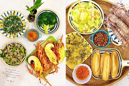 Mâm cơm ngày hè của gia đình vùng biển toàn những món ngon đặc sắc, thực đơn hấp dẫn ai cũng mê