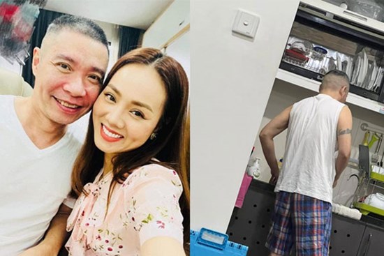 Vợ kém tuổi xuýt xoa dành lời khen vì Công Lý đã làm được việc này sau thời gian bị bệnh