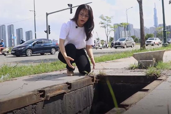 Công an điều tra việc hàng loạt nắp hố ga tại TP.HCM bị mất