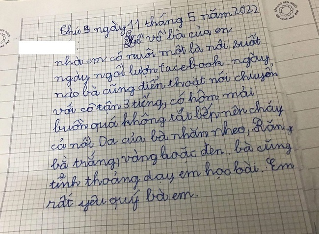 Xuất hiện bài văn tả BÀ NỘI của học sinh tiểu học nhưng sao bà này... lạ lắm: Răng có những 3 màu, câu đầu đọc xong mới choáng-1