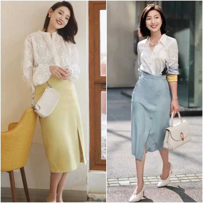 Mê chân váy dài nhưng sợ bị dìm chiều cao, nàng 30+ học ngay 3 chiêu hack dáng này-2