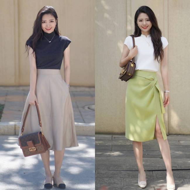 Mê chân váy dài nhưng sợ bị dìm chiều cao, nàng 30+ học ngay 3 chiêu hack dáng này-5
