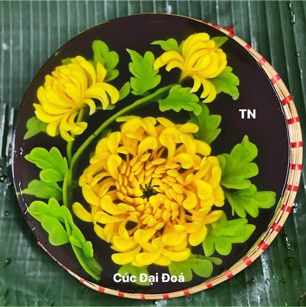 Chiếc bánh thạch rau câu 12 triệu tạo hình chữ S với sắc hoa 3 miền đất Việt-4