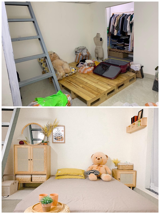 Chỉ với 8 triệu, cô gái Đà Nẵng cải tạo căn phòng trọ 12m² sang trang mới-2