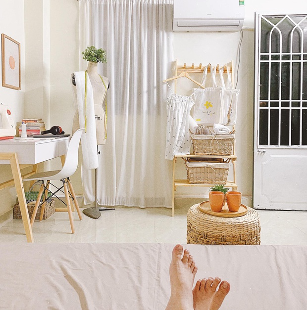 Chỉ với 8 triệu, cô gái Đà Nẵng cải tạo căn phòng trọ 12m² sang trang mới-5
