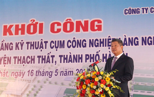 Khởi công xây dựng cụm công nghiệp làng nghề xã Dị Nậu, huyện Thạch Thất-2