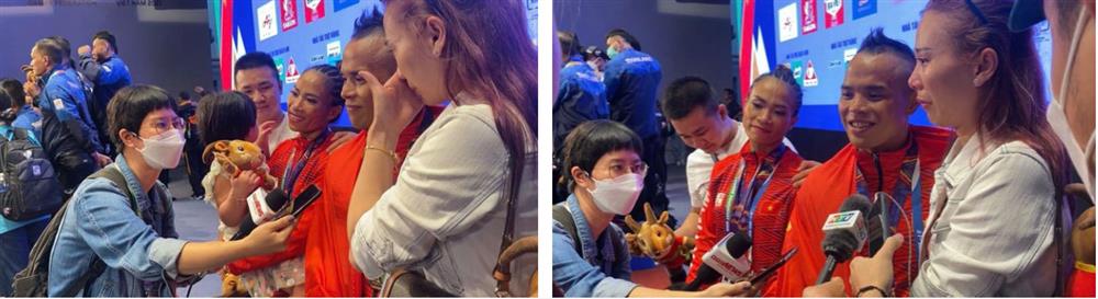 Ông xã đạt 2 HCV SEA Games, vợ đứng cạnh khóc thút thít: Khi gia đình gặp lần đầu, ai cũng lo vì anh to quá và lời hứa rất đáng giá trước khi lên sàn!-1