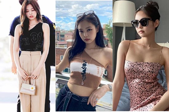 Học Jennie BLACKPINK mặc đồ hở vai khoe khung xương điểm 10