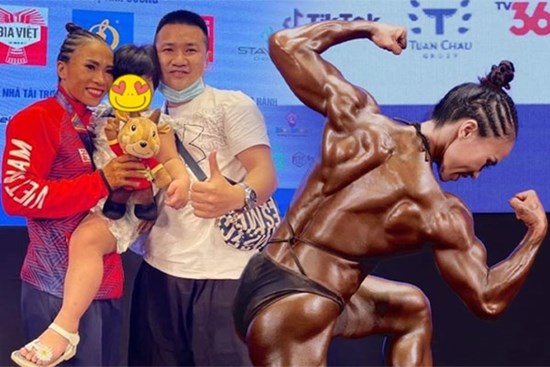 Nữ lực sĩ được bố mẹ chồng ra tận Hà Nội cổ vũ dự SEA Games: 