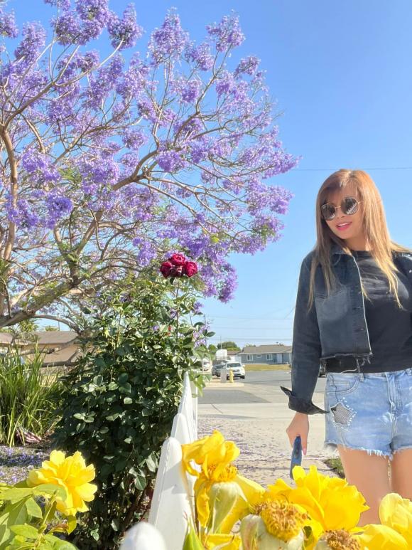 Ngọc Anh 3A khoe khu vườn tự tay chăm bón trong không gian sống ở Mỹ-1