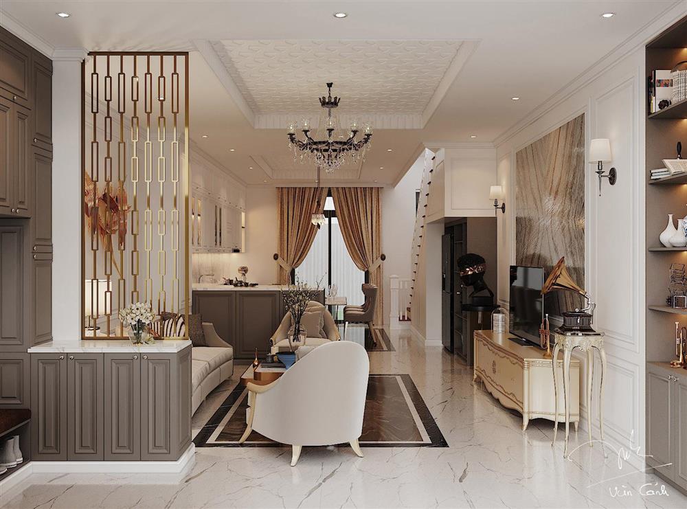 Nhà phố ở Long An thiết kế tân cổ điển, đẹp sắc sảo mà không rườm rà-4