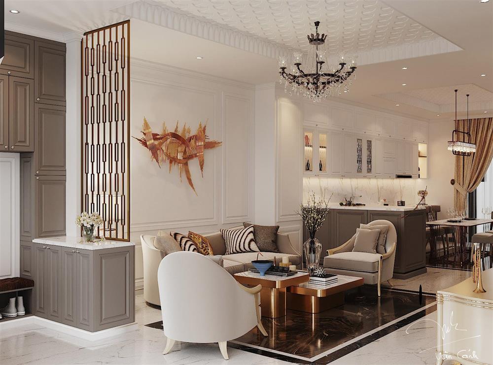 Nhà phố ở Long An thiết kế tân cổ điển, đẹp sắc sảo mà không rườm rà-5