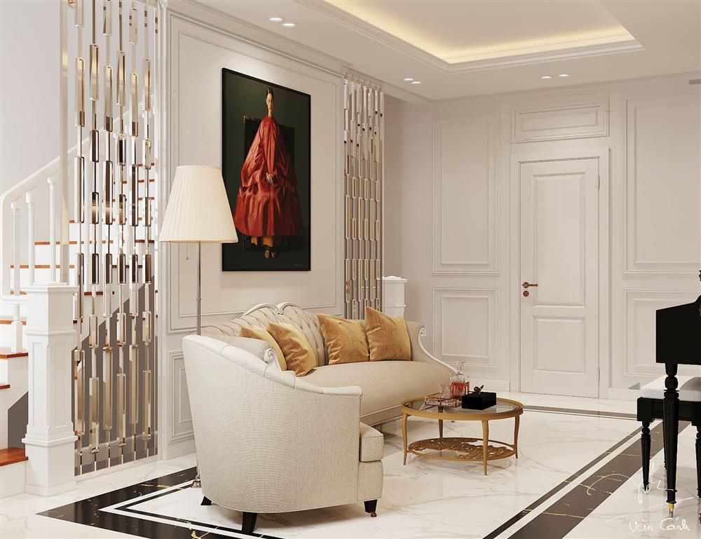 Nhà phố ở Long An thiết kế tân cổ điển, đẹp sắc sảo mà không rườm rà-12