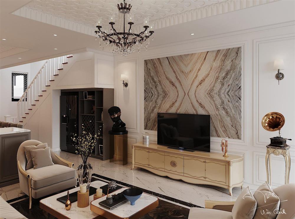 Nhà phố ở Long An thiết kế tân cổ điển, đẹp sắc sảo mà không rườm rà-6