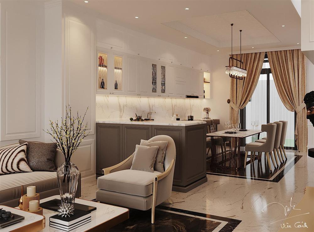 Nhà phố ở Long An thiết kế tân cổ điển, đẹp sắc sảo mà không rườm rà-7