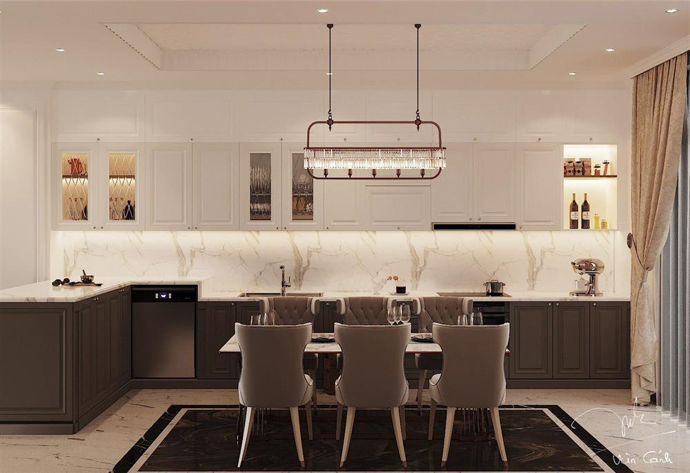 Nhà phố ở Long An thiết kế tân cổ điển, đẹp sắc sảo mà không rườm rà-8