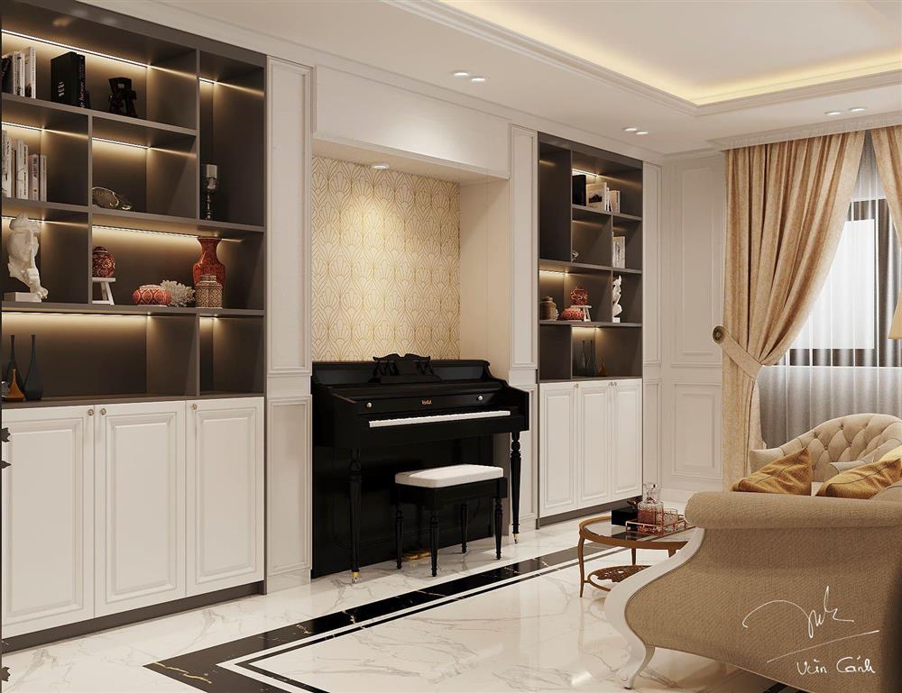 Nhà phố ở Long An thiết kế tân cổ điển, đẹp sắc sảo mà không rườm rà-13