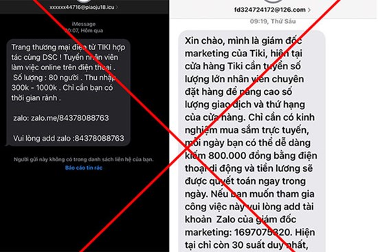 CẢNH BÁO: Nở rộ chiêu mạo danh nhân viên sàn thương mại điện tử đi tuyển dụng để lừa đảo, làm sao để không 