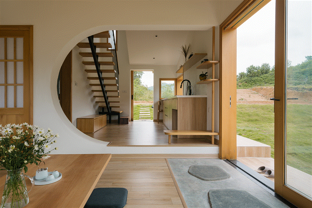 Trốn phố lên Ba Vì xây biệt thự song lập kiểu Nhật đẹp như tranh-4