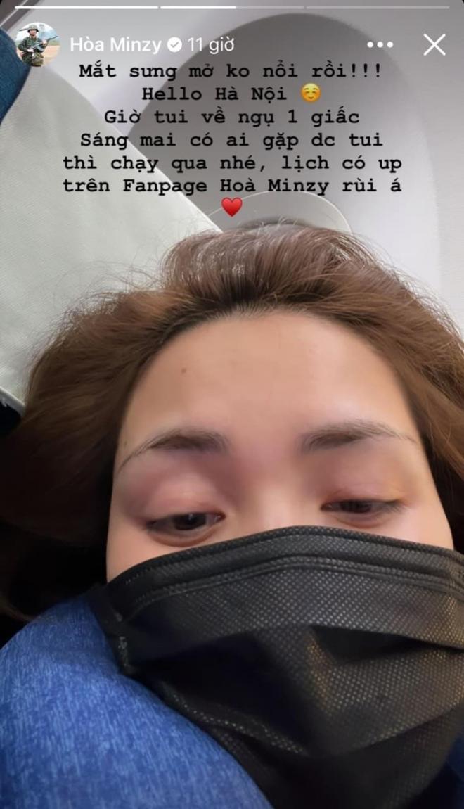 Hòa Minzy tất bật chạy show từ sáng sớm tới khuya, nhìn đến tình trạng này mới thấy đáng lo ngại-1