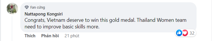 CĐV Đông Nam Á dành mưa lời khen cho tấm HCV của ĐT nữ Việt Nam-4