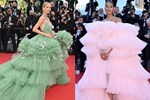 Đặc sản của Cannes: Những bộ váy áo cồng kềnh khiến “khổ chủ” di chuyển vất vả