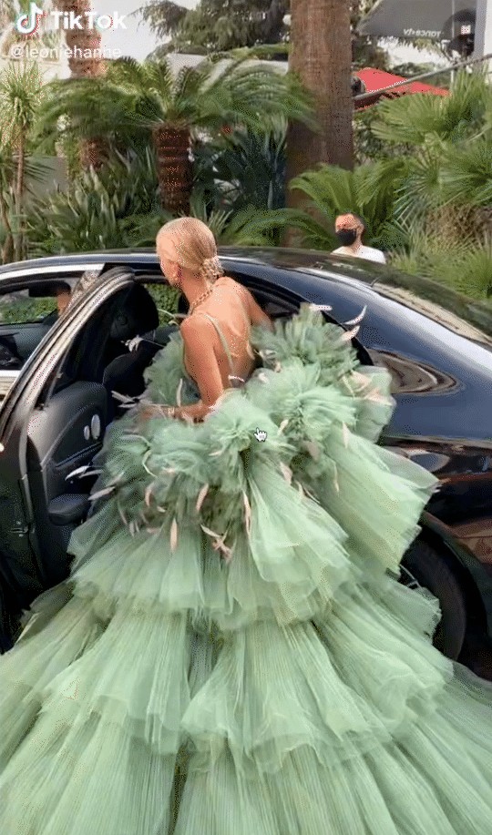 Đặc sản của Cannes: Những bộ váy áo cồng kềnh khiến khổ chủ” di chuyển vất vả-2