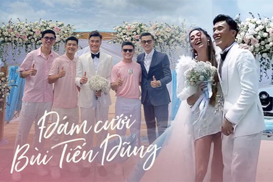 Toàn cảnh đám cưới Bùi Tiến Dũng: Cô dâu đẹp xuất sắc, chú rể rơi nước mắt xúc động, dàn khách mời nổi tiếng