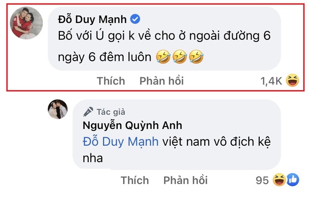 Bà xã Quỳnh Anh quyết đi bão 6 ngày 6 đêm mừng HCV SEA Games 31, Duy Mạnh tuyên bố 1 câu dứt khoát!-4