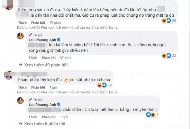 Lều Phương Anh tuyên bố lập vi bằng kiện tụng, con gái bạn trai của cô thách thức: Ít học còn hay nói chữ-3