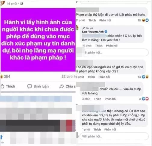 Lều Phương Anh tuyên bố lập vi bằng kiện tụng, con gái bạn trai của cô thách thức: Ít học còn hay nói chữ-6