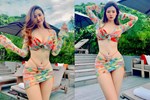 Dàn Hoa - Á hậu mê mẩn bikini màu xanh lá: Tiểu Vy, Hoàng Thùy khoe trọn vóc dáng nóng bỏng mắt-15