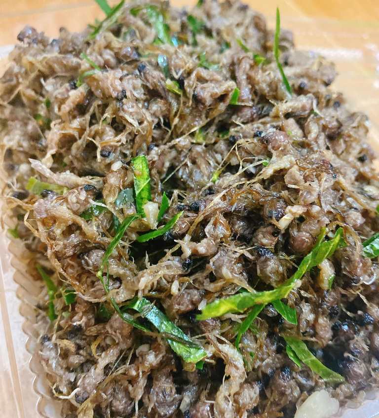 Thứ đặc sản hiếm có, ít người biết ở Hà Nội, rang lá chanh, xào rau bí, thả lẩu ngon hết nấc, người bán hết vèo cả đôi tạ-3