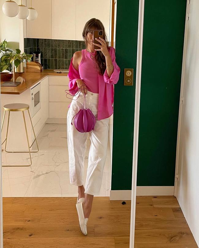 Quý cô người Pháp diện quần jeans ống đứng xuyên mùa hè, gợi ý 11 cách mặc siêu hợp nàng 30+-11