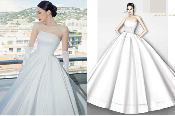 Hương Giang lên đồ lộng lẫy như cô dâu, tiếp bước Lý Nhã Kỳ tại LHP Cannes-9