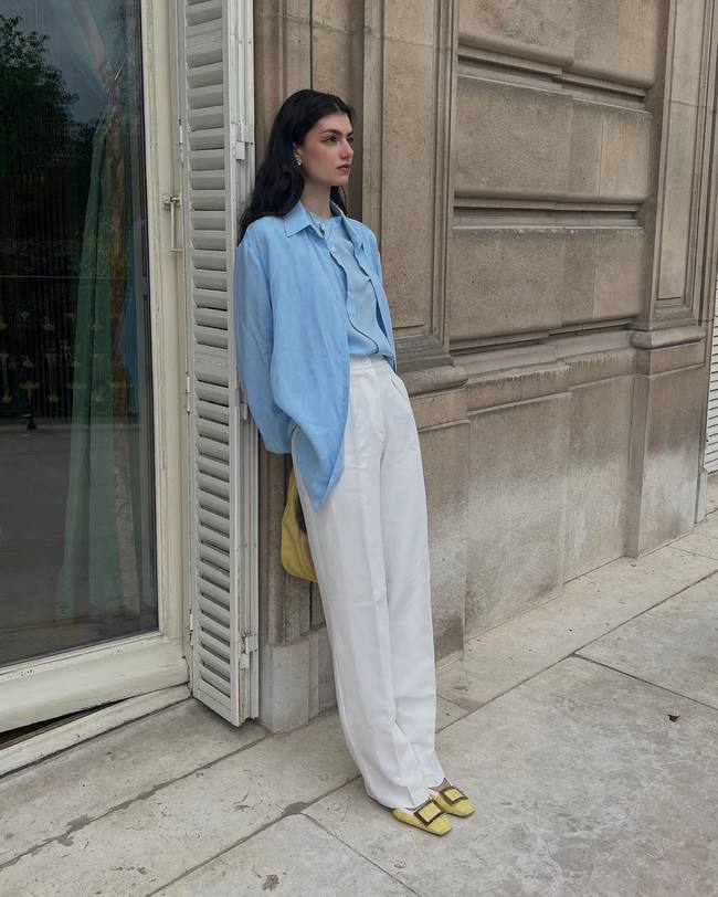 Phụ nữ Pháp diện quần âu đẹp từ công sở ra phố-3