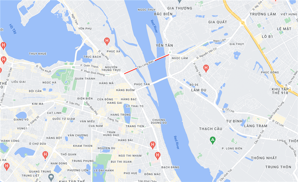 Hiện trường vụ thủng mặt cầu Long Biên-8