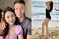Bà xã lần đầu đăng ảnh diện áo tắm sau hơn 1 tháng sinh nở, cầu thủ Phan Văn Đức liền vào 'nịnh'