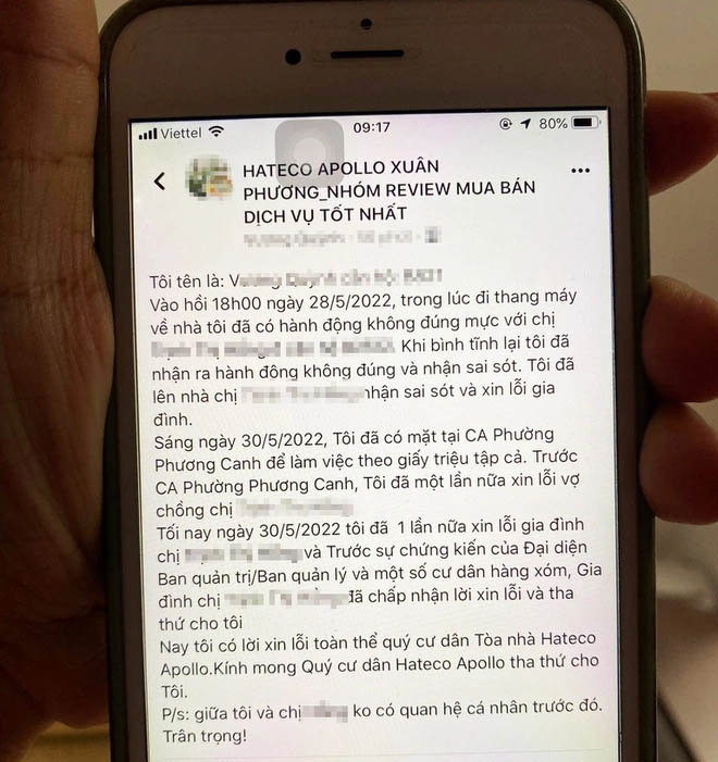 Công an điều tra vụ người đàn ông đánh phụ nữ trong thang máy chung cư-1