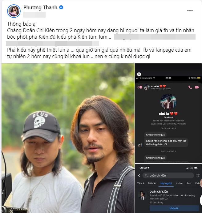 Doãn Chí Kiên dính phốt, Phương Thanh: Giả Facebook phá hoại-2