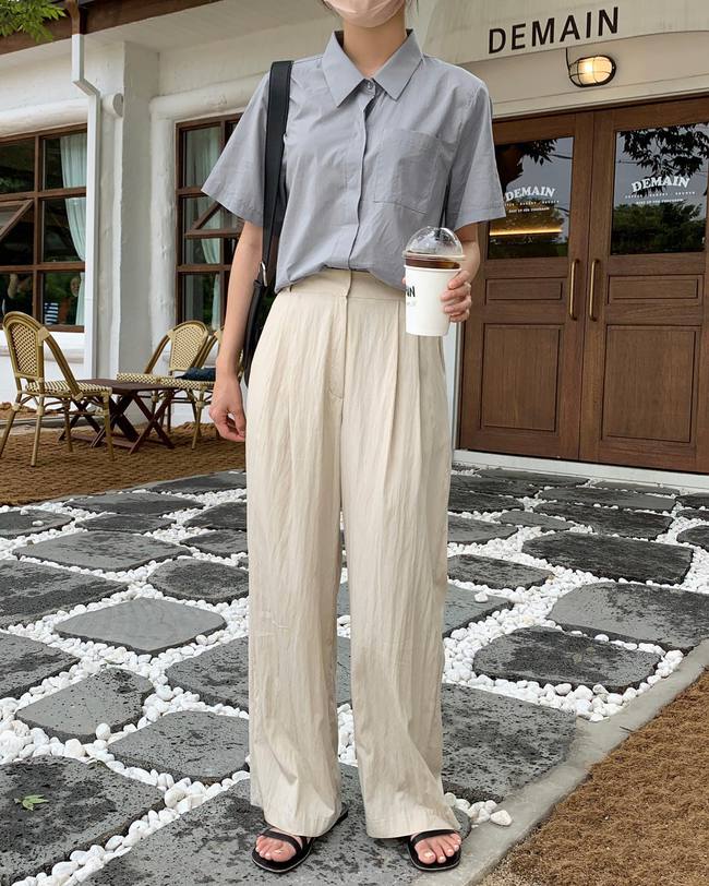 Phụ nữ Hàn chứng minh quần âu + sandal là công thức hoàn hảo để mặc đến công sở-11