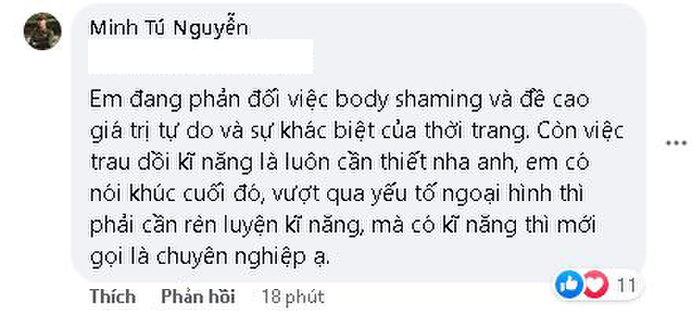 Minh Tú gây tranh cãi khi bày tỏ quan điểm về việc Lê Bống catwalk: Sự khác biệt nào cũng cần thời gian-4