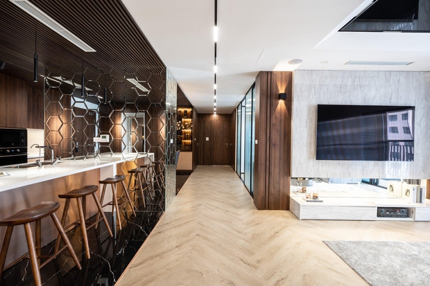 Căn hộ 160m² với 3 phòng ngủ theo phong cách luxury hết chi phí 3 tỷ của cặp vợ chồng ở Hà Nội-8